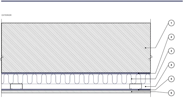 CAD detail ISO-PER-05: RenoFit wall — internal insulation