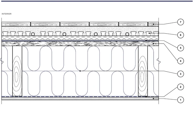 CAD detail ISO-PLA-05: Floor over a crawl space — system with studded panels