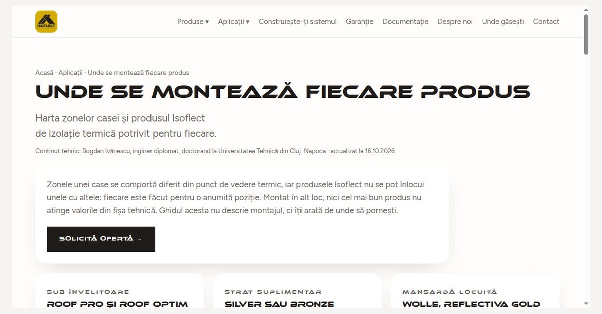 Kde se který produkt montuje